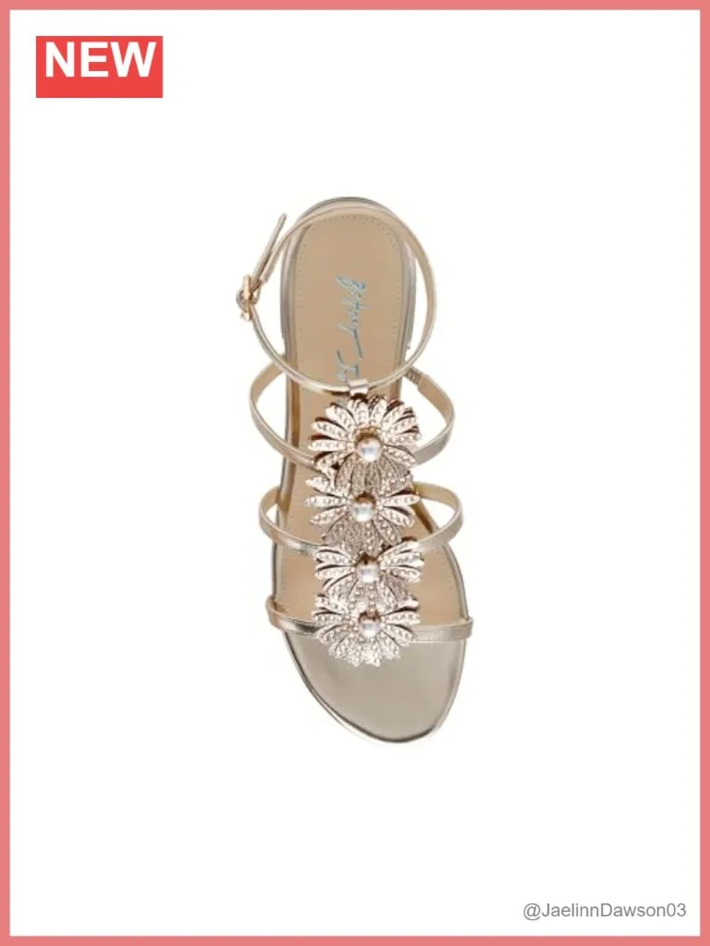 Betsey Johnson Joyce Rhinestone Heeled Sandals